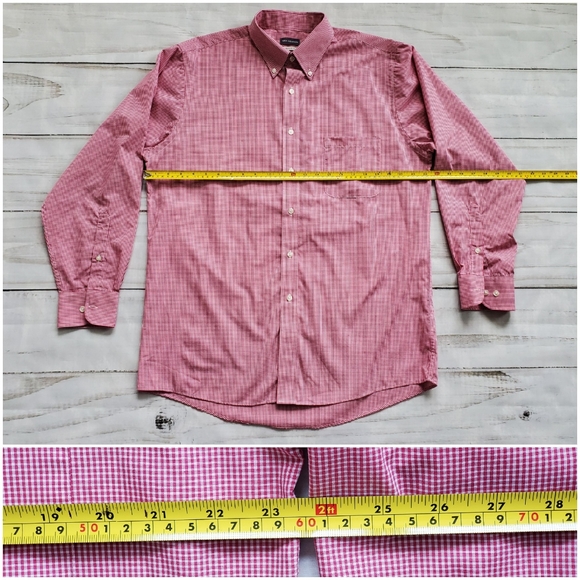 Van Heusen Men's Button Down Collar Dress Shirt - Picture 7 of 7